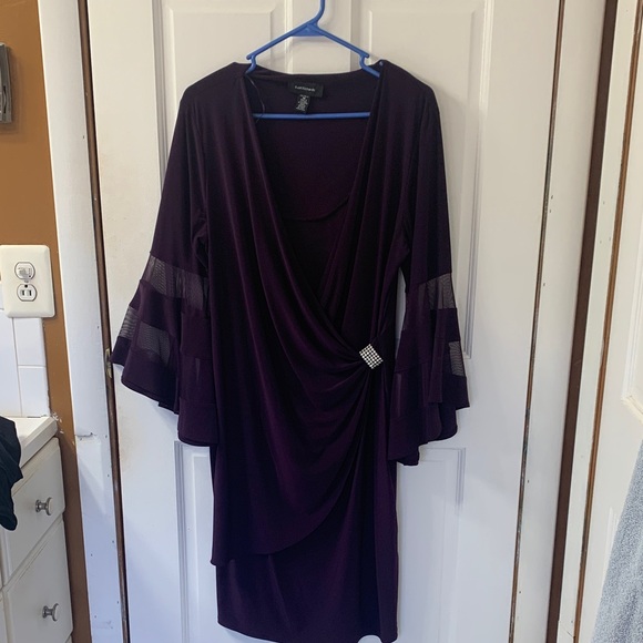 R & M Richards Purple Midi Dress - Picture 2 of 3